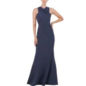 Kay Unger Prussian Blue Talia Mermaid Gown